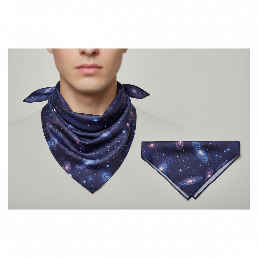 All-over print bandana lifestyle image